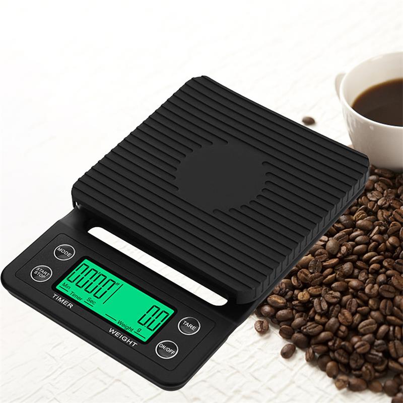 Kitchen Timer Digital - 1pc Black Precision Coffee Dropping Scale
