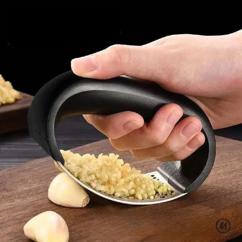 Kitchen Gadgets Must Have - Stainless Steel Garlic Press Crusher Manual