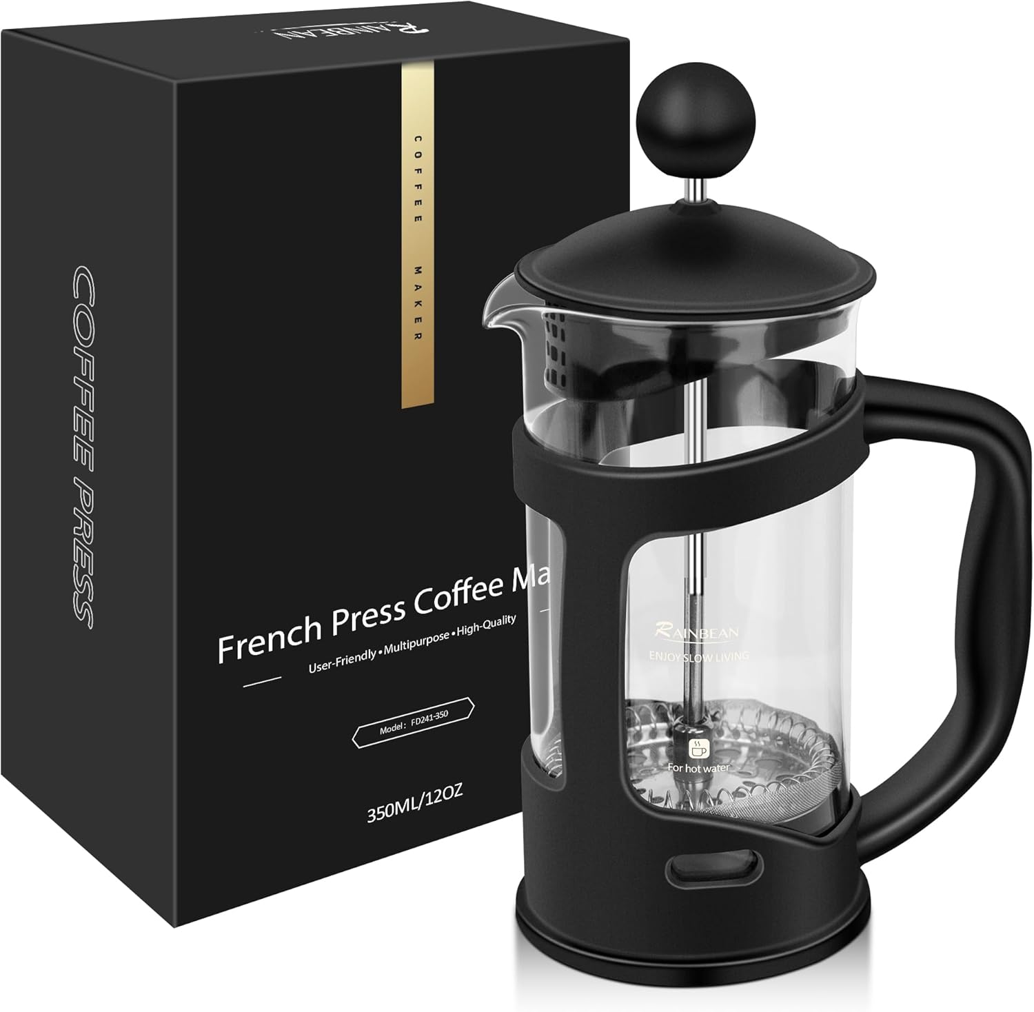 French Press Coffee Maker - Mini French Press Coffee Maker, 1