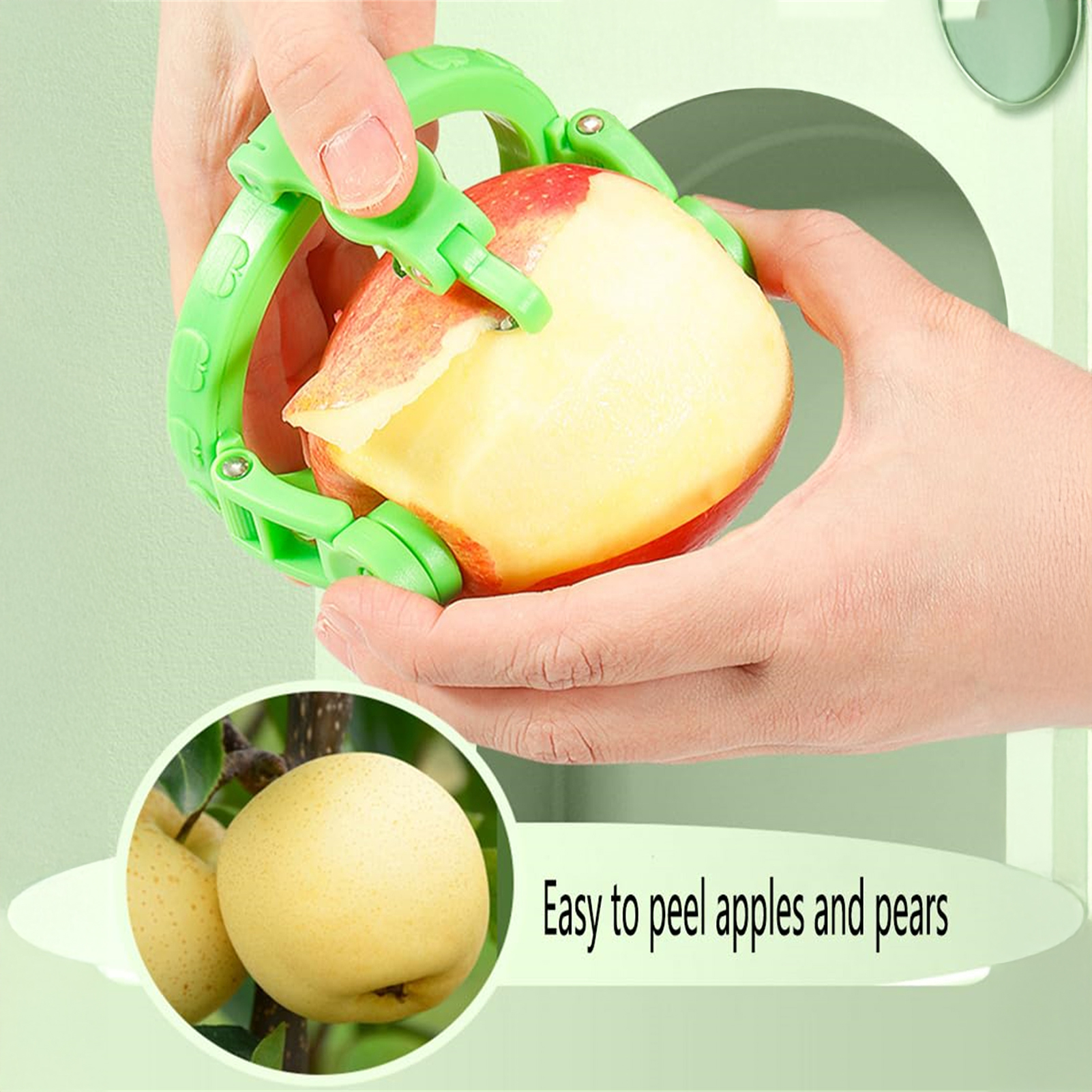 Kitchen Gadgets Ideas - Fruit Peeler Handheld Rotary Apple Peeler