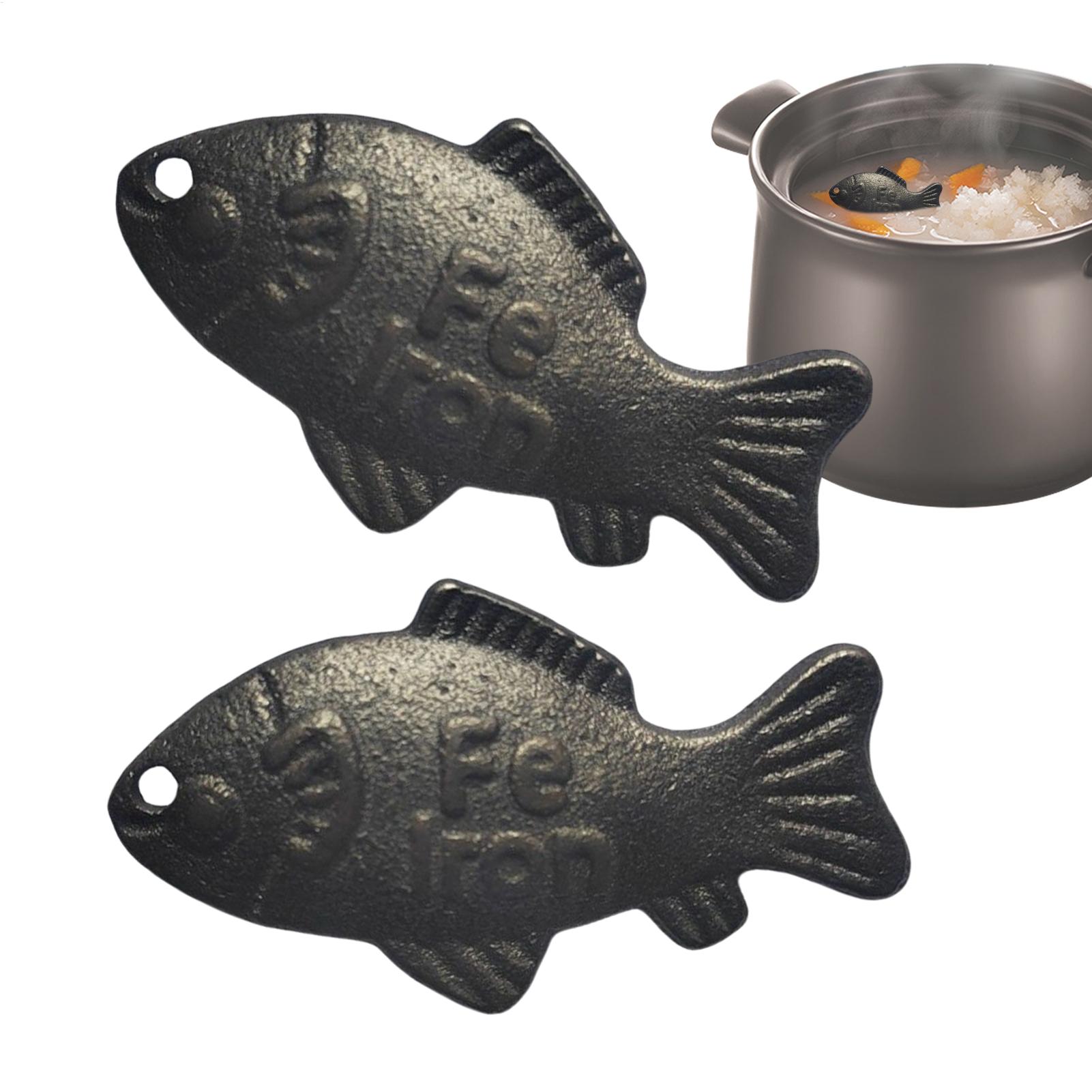 Kitchen Gadgets You Need - 2 Pieces Iron Fish Natural Source