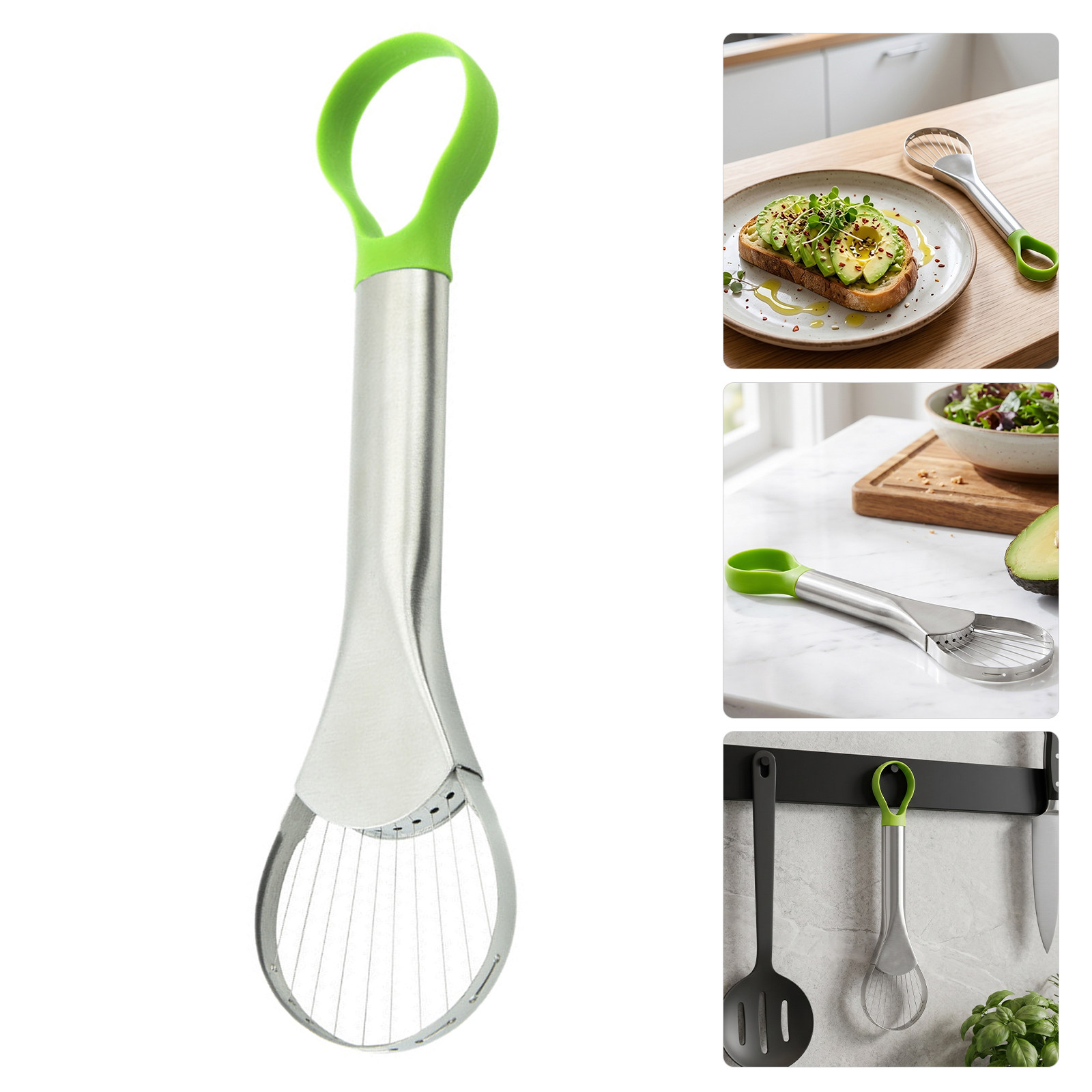 Cherry Pitter Tool - Stainless Steel Avocado Slicer and Pitter