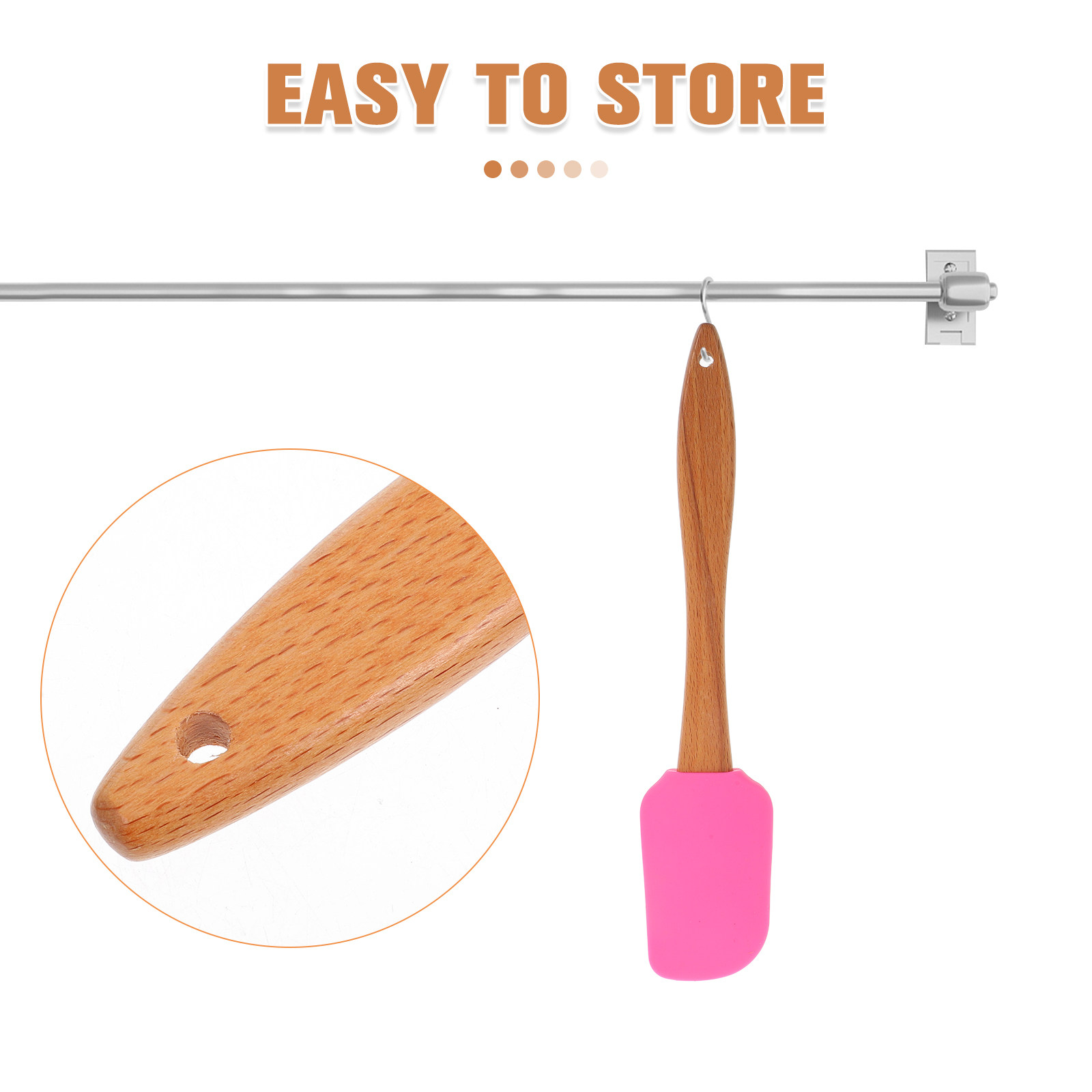 2Pcs Silicone Heart Shaped Spa - مراجعة Silicone Spatula Set وسعره