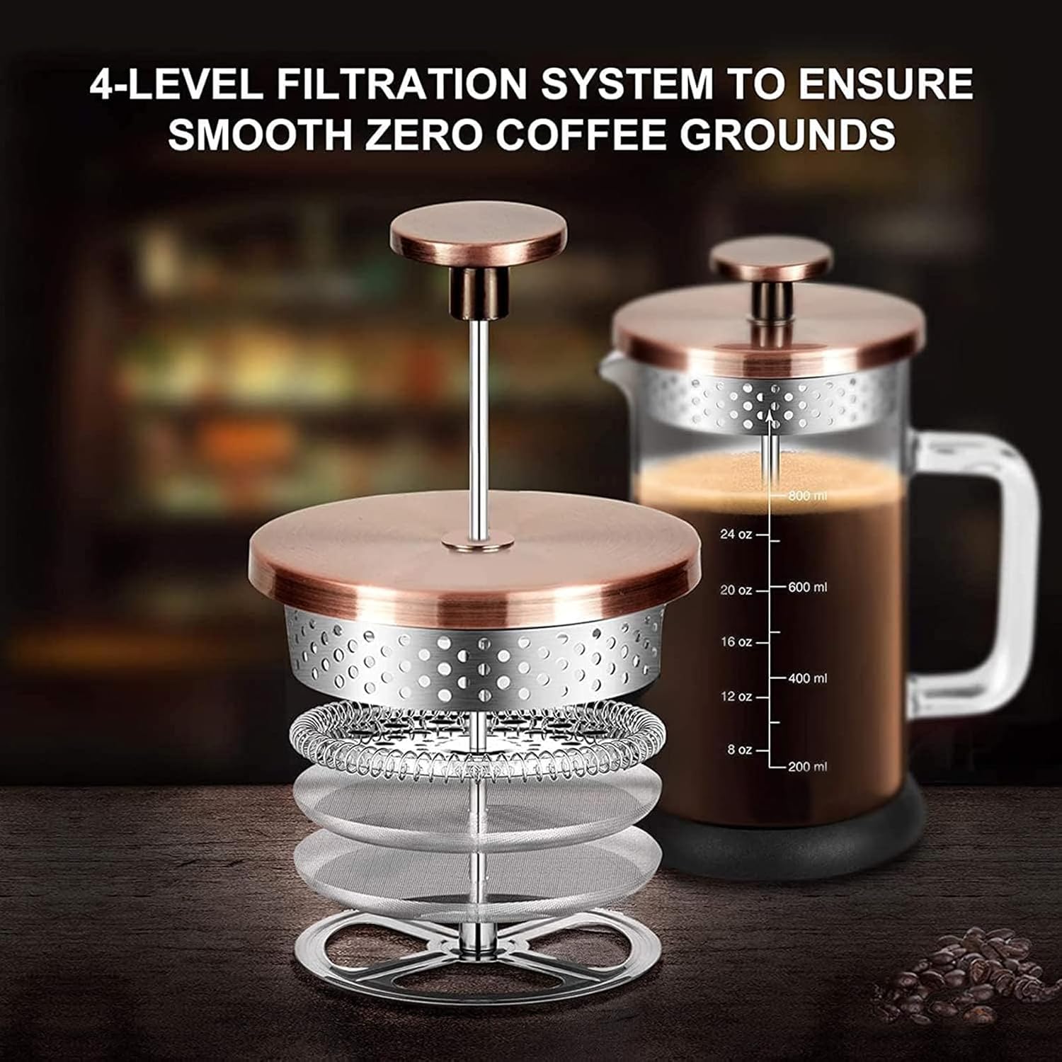 French Press Coffee Maker 34oz - مراجعة French Press Coffee Maker وسعره