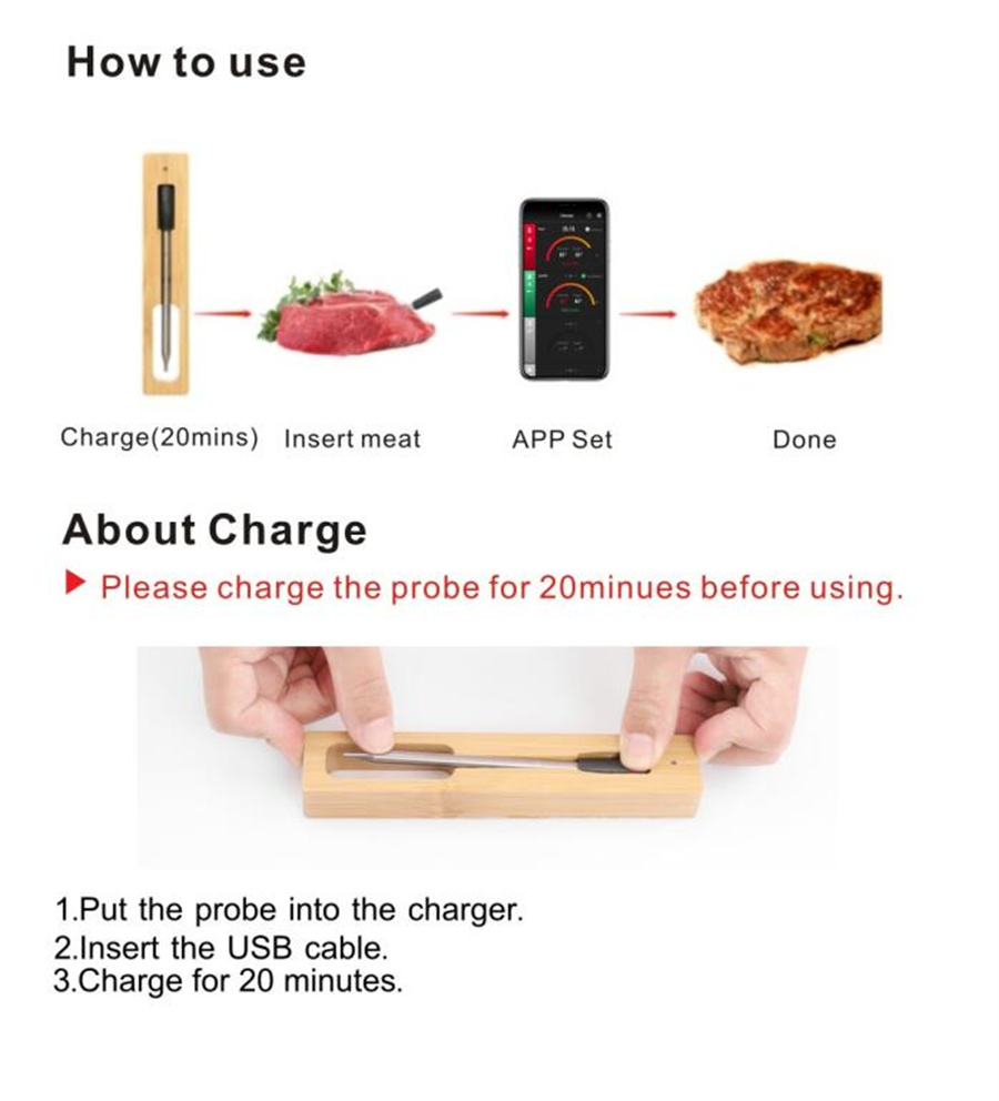 Newest Wireless Meat Food Ther - مراجعة Kitchen Gadgets You Need وسعره