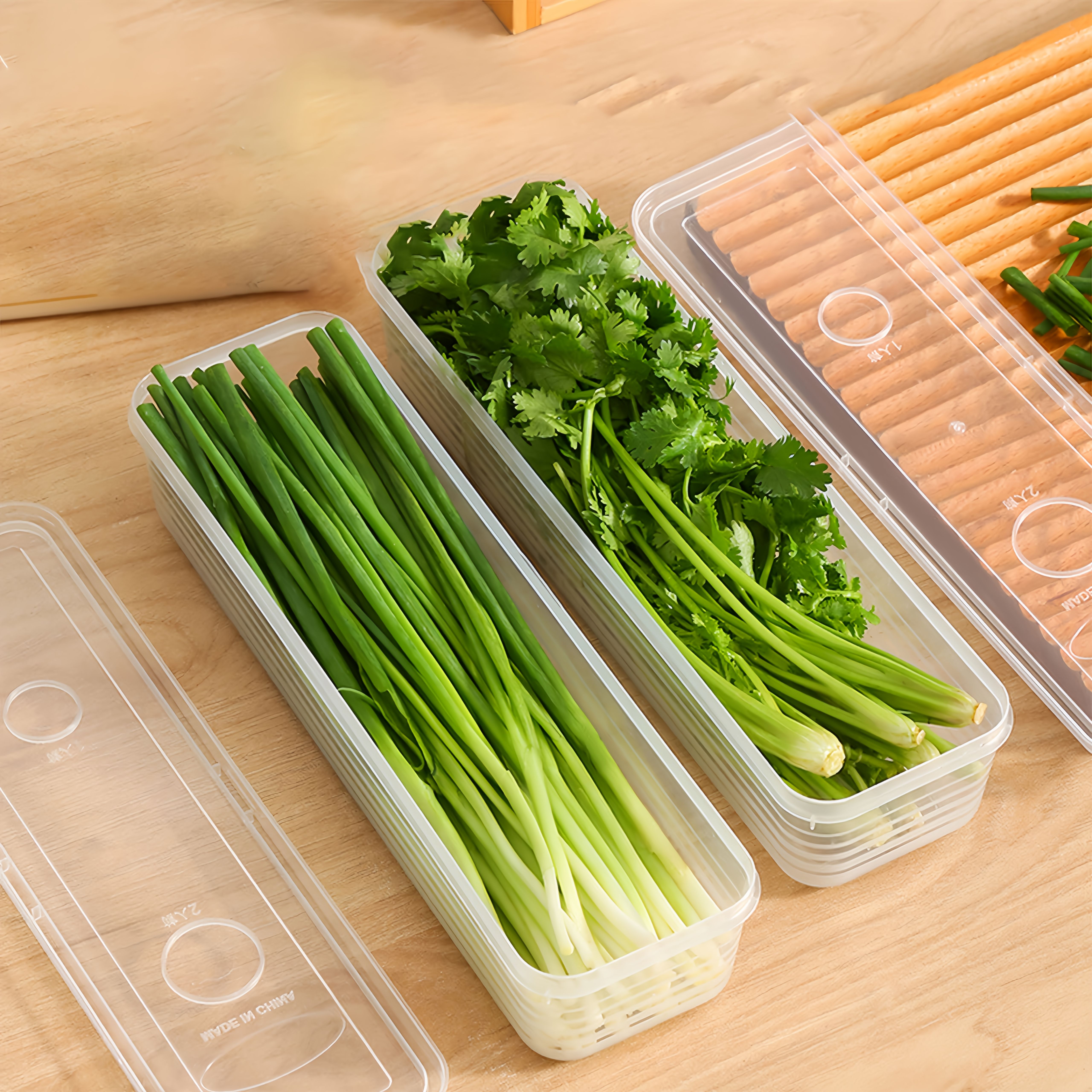 2/4/6pcs Food Vegetable Storag - مراجعة Kitchen Gadgets Organizer وسعره