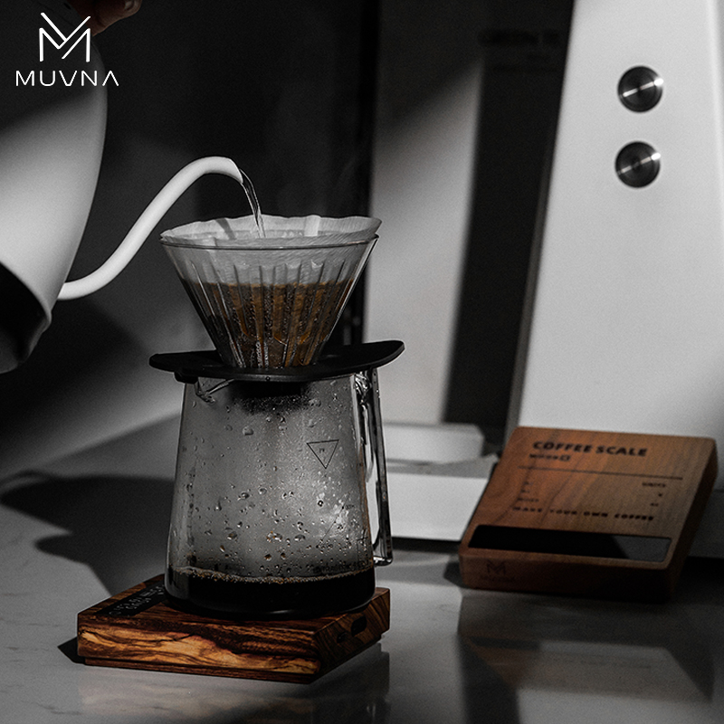 MUVNA Solid Wood Coffee Scale  - مراجعة Kitchen Timer Digital وسعره