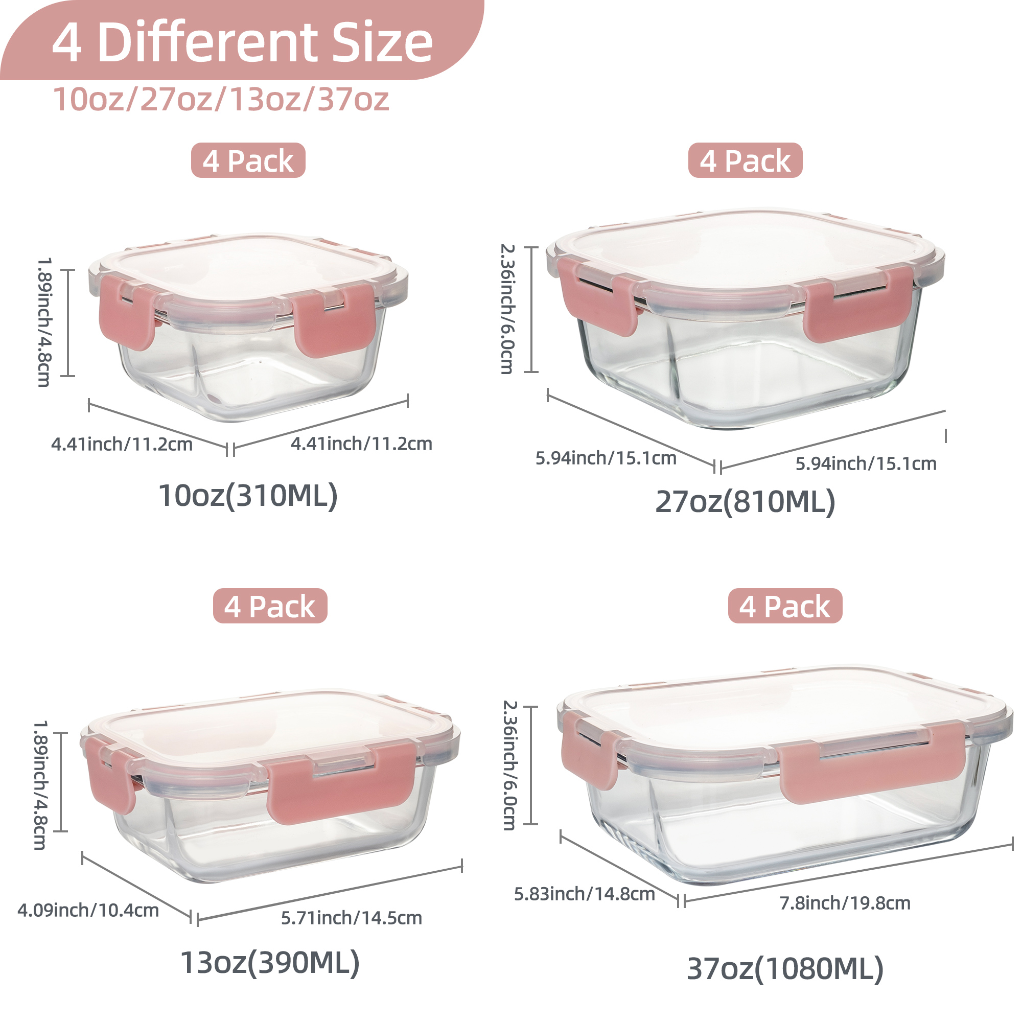 16-Piece Glass Food Storage Co - مراجعة Kitchen Gadgets Organizer وسعره