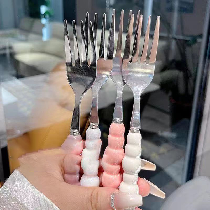 Pearl Handle Fork For Dessert  - مراجعة Kitchen Gadgets Must Have وسعره