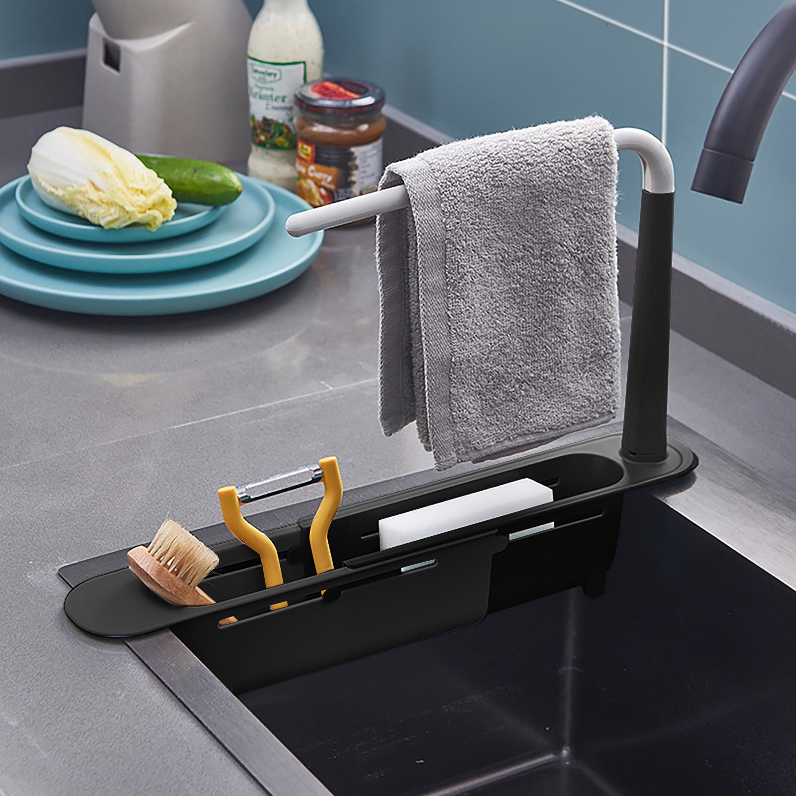elescopic Sink Shelf Drainer R - مراجعة Kitchen Gadgets Must Have وسعره