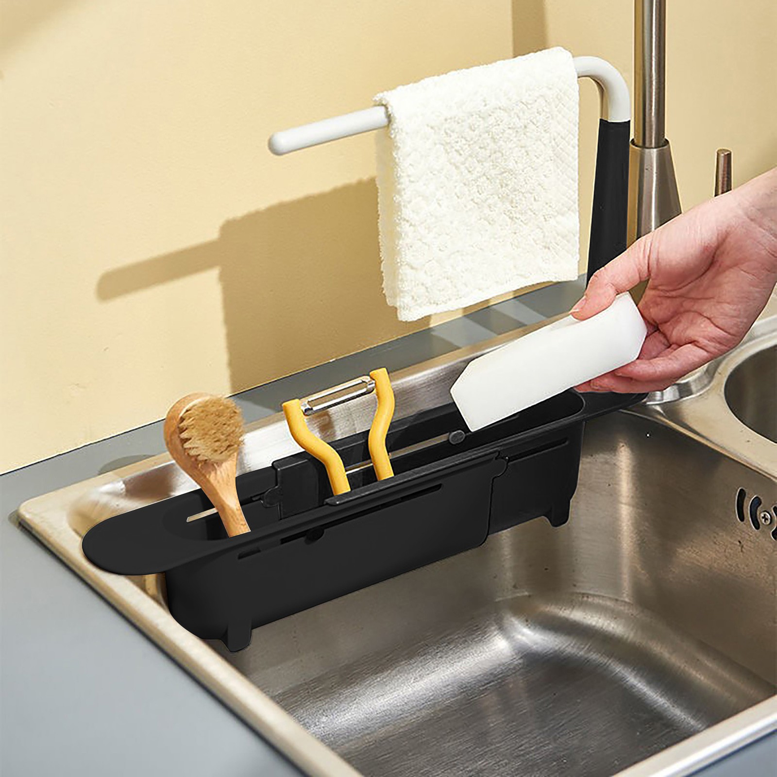 elescopic Sink Shelf Drainer R - مراجعة Kitchen Gadgets Must Have وسعره