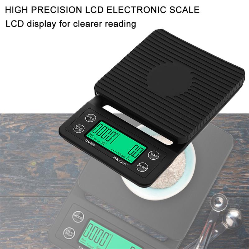 1pc Black Precision Coffee Dro - مراجعة Kitchen Timer Digital وسعره
