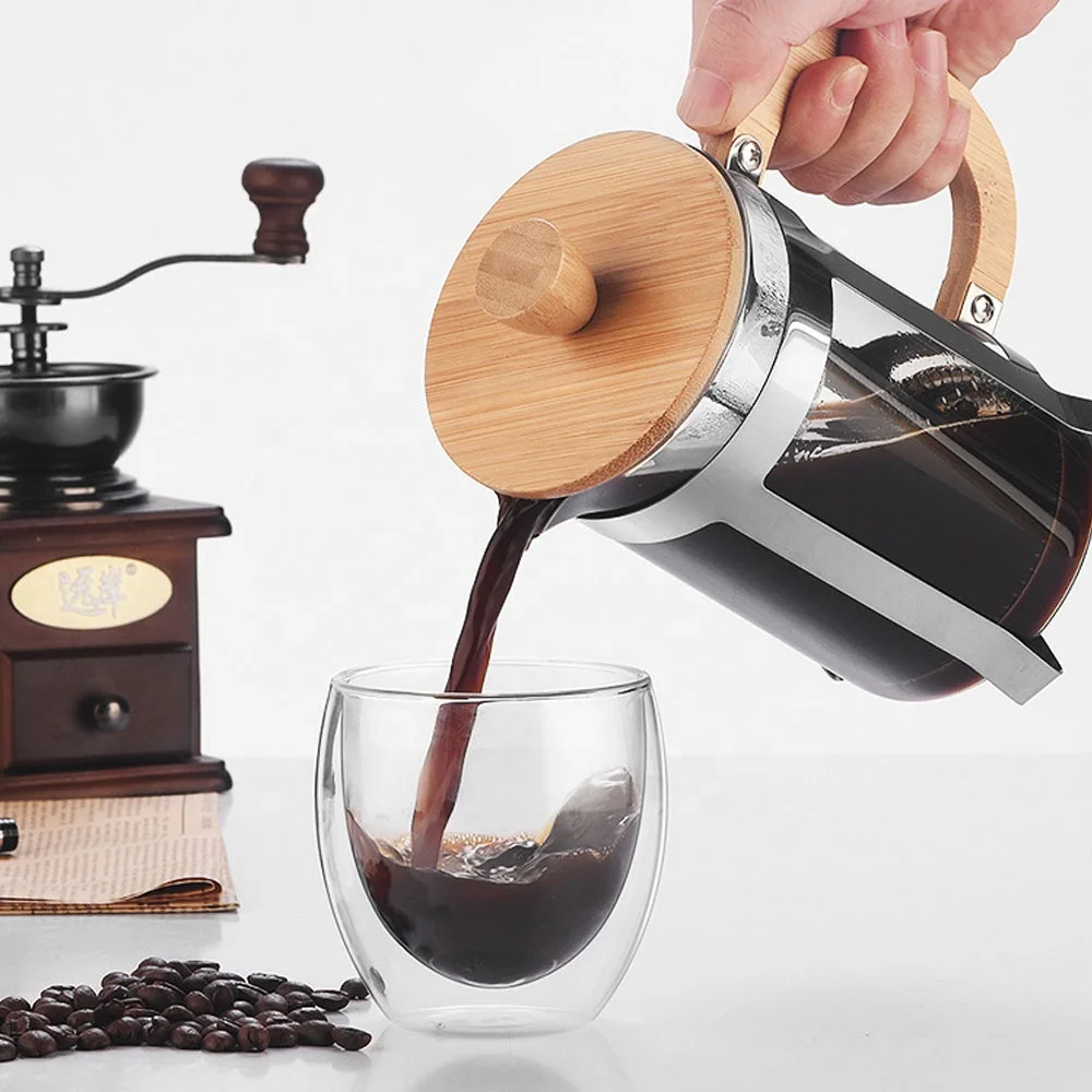 350/600ml Stainless Steel Pres - مراجعة French Press Coffee Maker وسعره