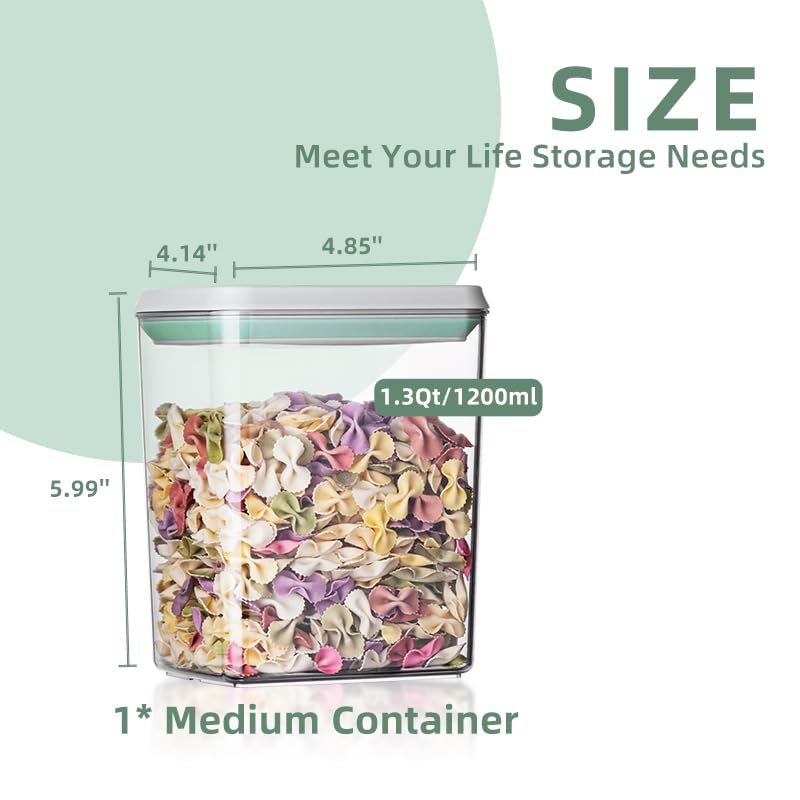 Ankou 3Pcs 1.2L Pop Airtight F - مراجعة Kitchen Gadgets Organizer وسعره