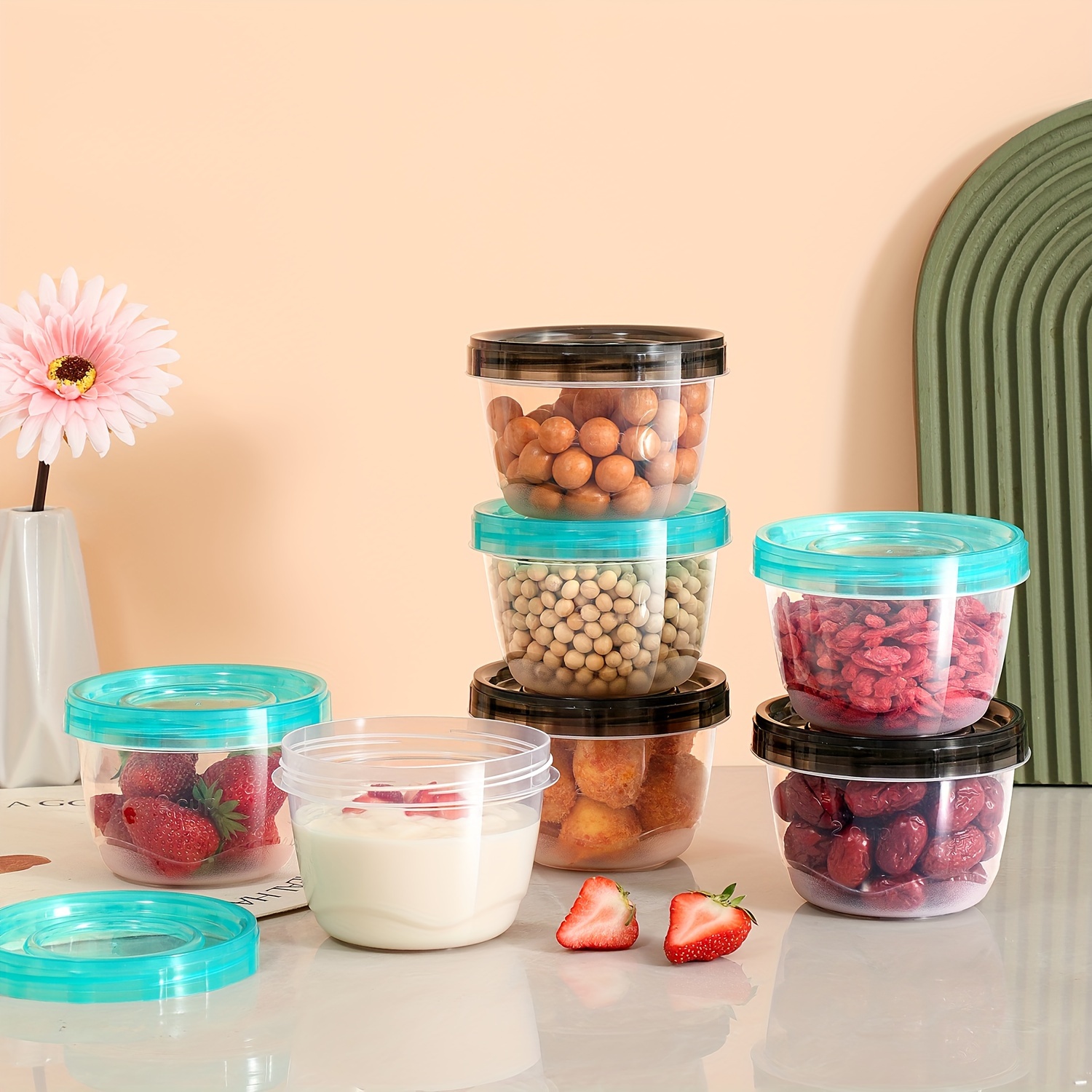 2 Transparent Sealed Food Stor - مراجعة Kitchen Gadgets Organizer وسعره