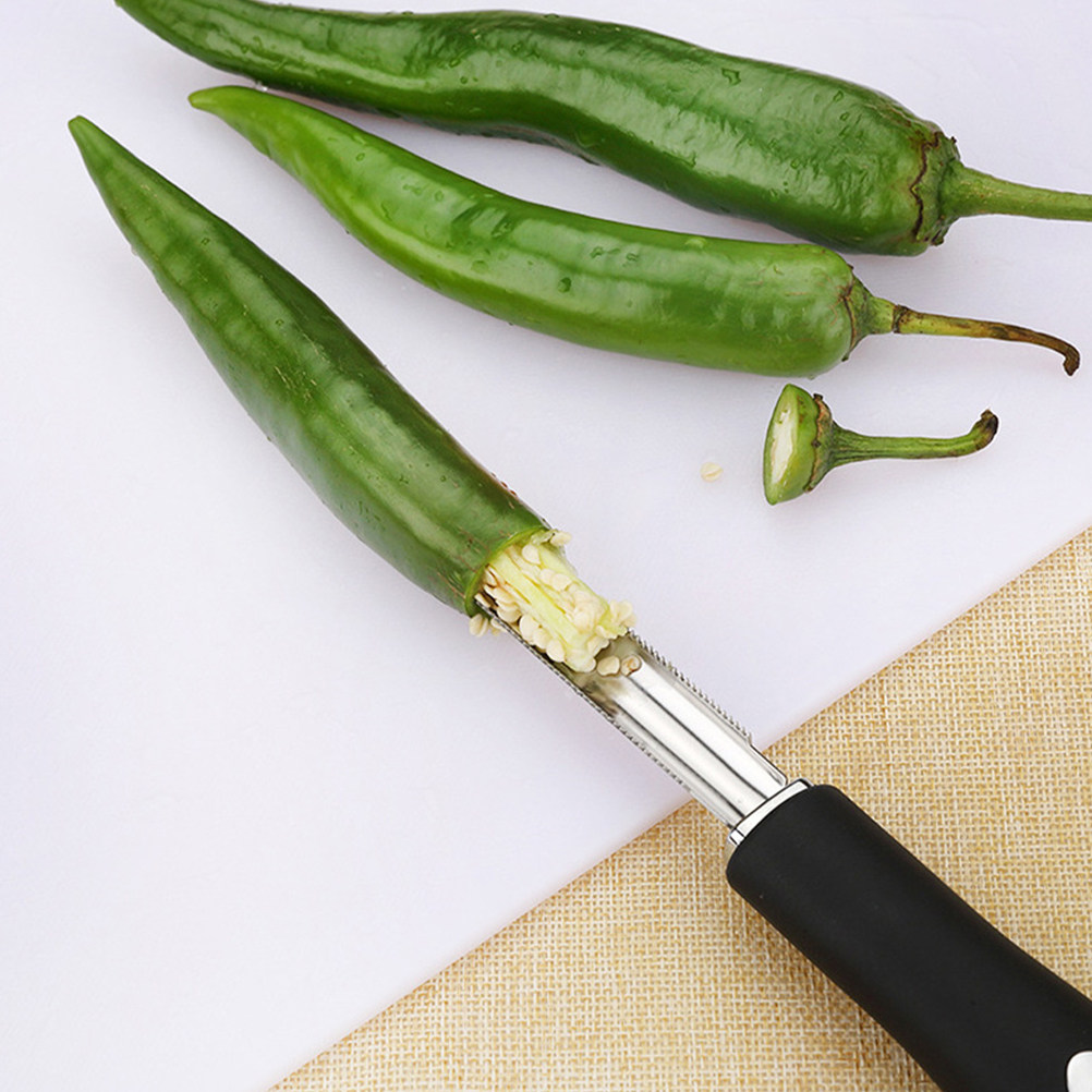 2pcs Stainless Steel Pepper Co - مراجعة Cherry Pitter Tool وسعره