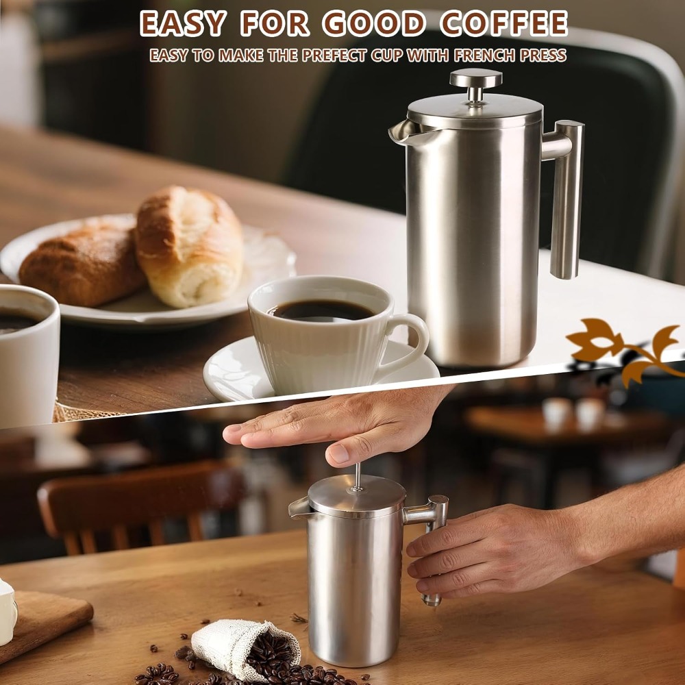 French Press Coffee Maker, 304 - مراجعة French Press Coffee Maker وسعره