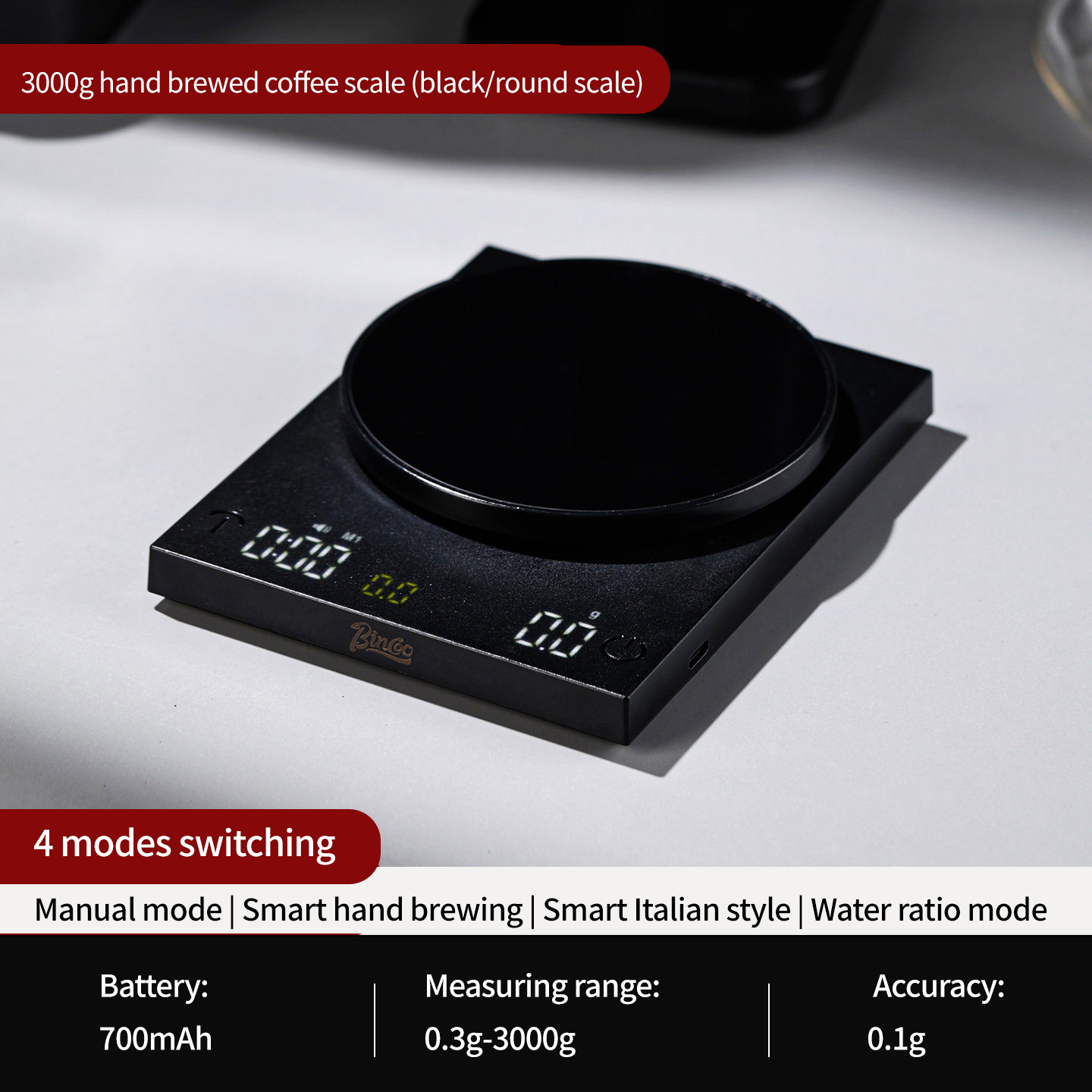 BINCOO Digital Coffee Scale 0. - مراجعة Kitchen Timer Digital وسعره