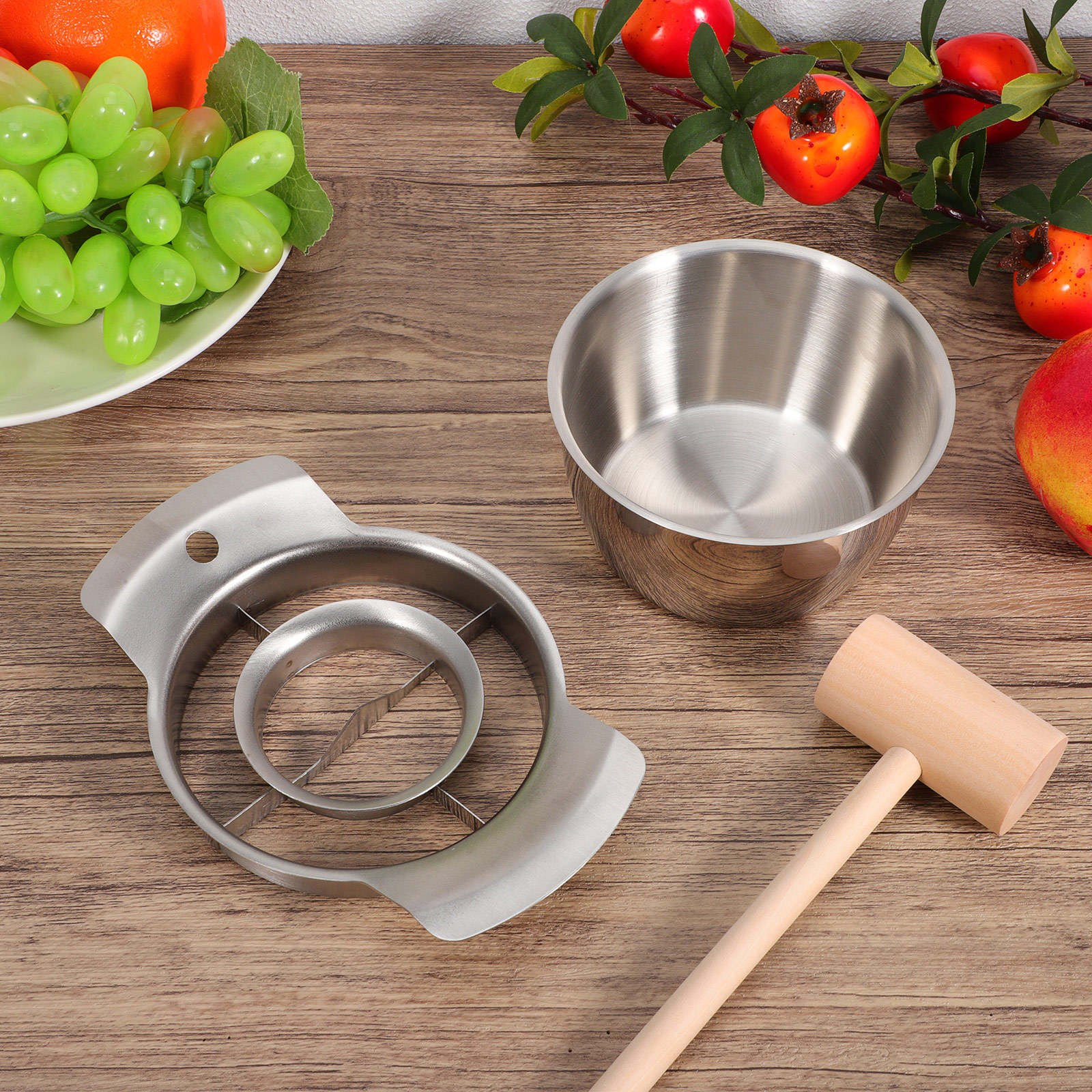 1 set 1 Set Stainless Steel Po - مراجعة Cherry Pitter Tool وسعره