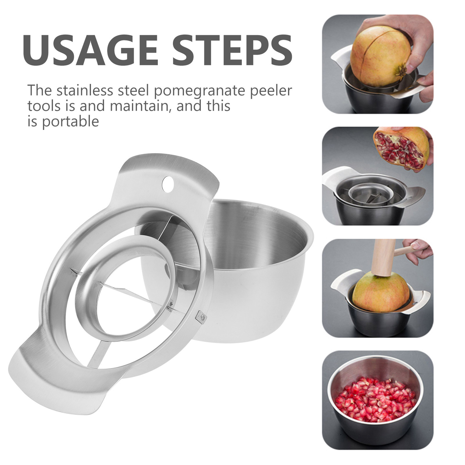 1Set Kitchen Pomegranate Peele - مراجعة Cherry Pitter Tool وسعره