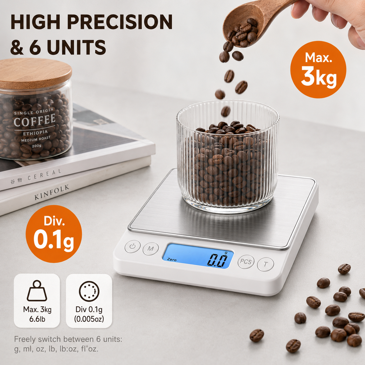 Digital Coffee Scale with Time - مراجعة Kitchen Timer Digital وسعره