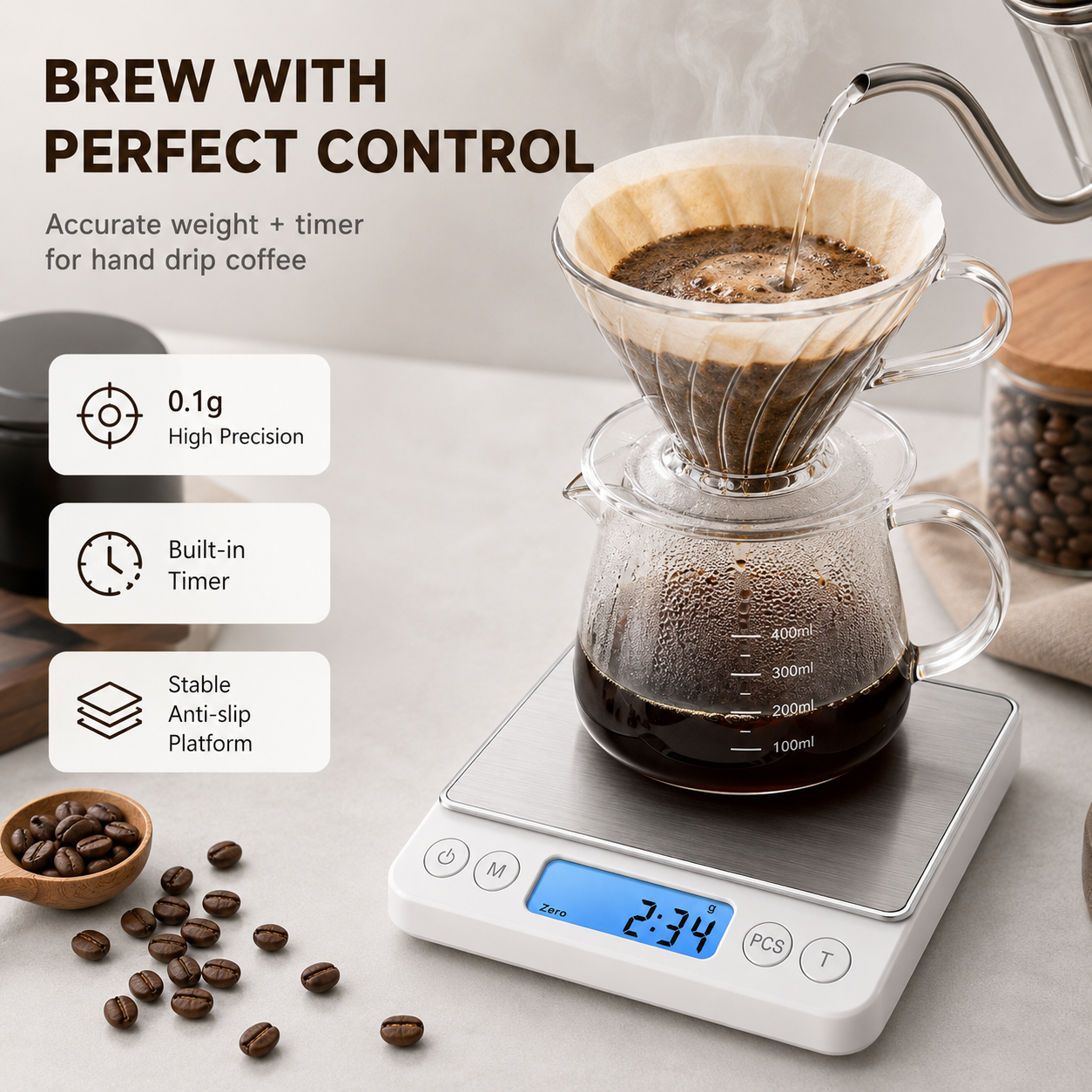 Digital Coffee Scale with Time - مراجعة Kitchen Timer Digital وسعره