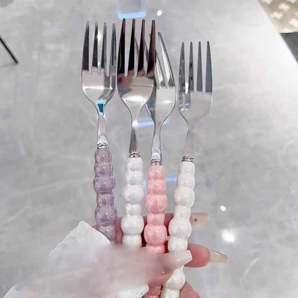 Pearl Handle Fork for Dessert  - مراجعة Kitchen Gadgets Must Have وسعره