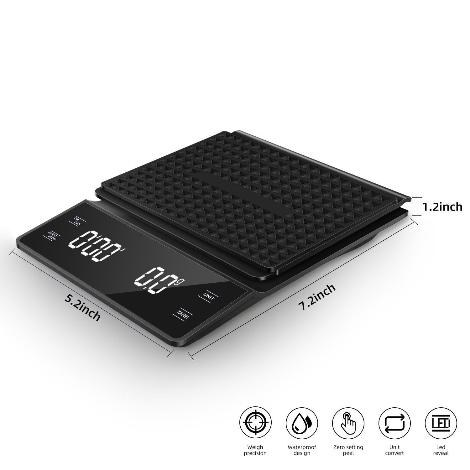 3kg/0.1g Coffee Scale With Tim - مراجعة Kitchen Timer Digital وسعره