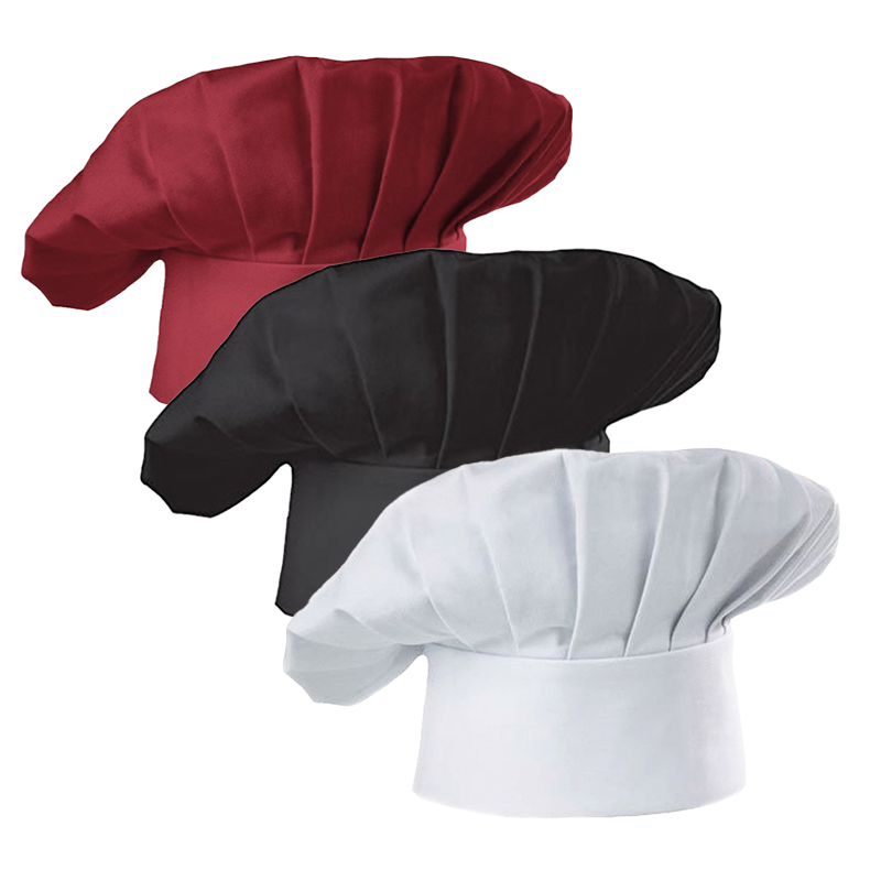 3pcs High22cm Cook Hat White C - مراجعة Kitchen Gadgets You Need وسعره