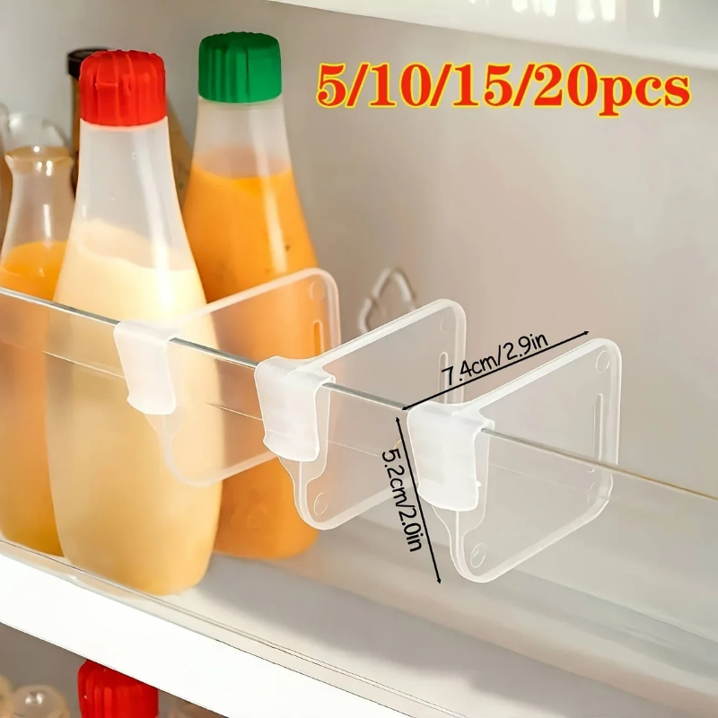 5 10 15 20PCS Sturdy Clear Ref - مراجعة Kitchen Gadgets Organizer وسعره