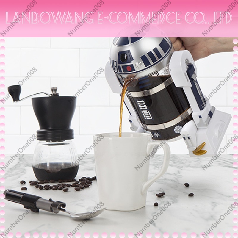 Creative R2D2 Robot Shape Mini - مراجعة French Press Coffee Maker وسعره