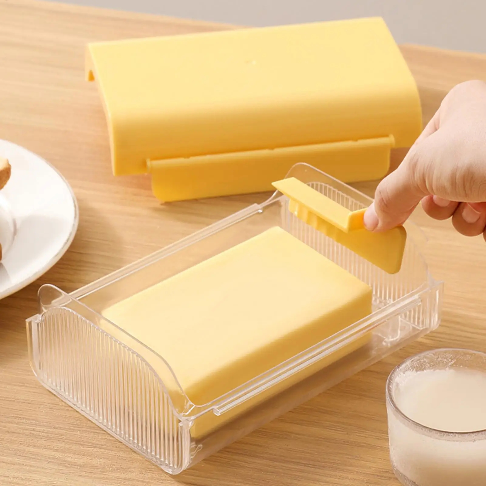 Airtight Butter Dish with Buil - مراجعة Kitchen Gadgets Built In وسعره
