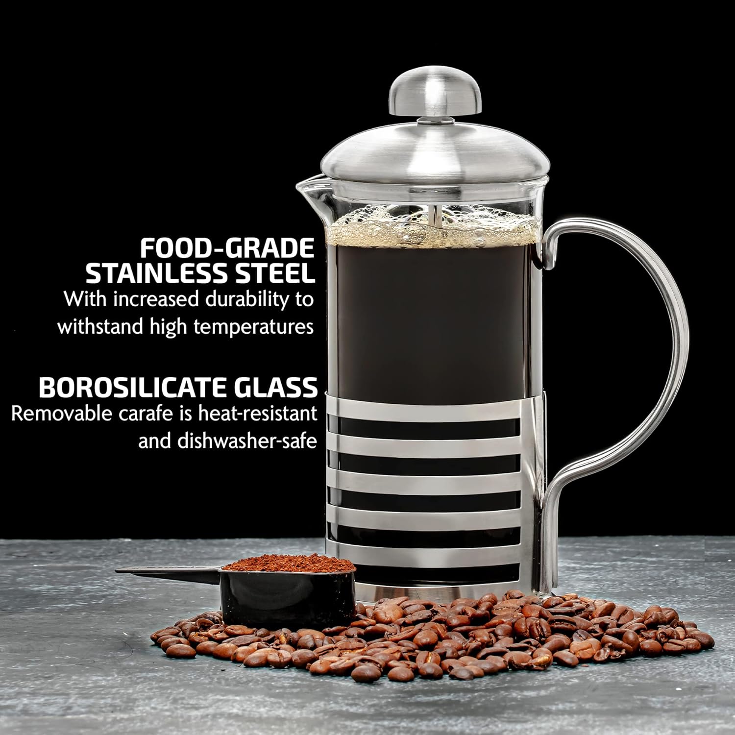 French Press Coffee Maker 20oz - مراجعة French Press Coffee Maker وسعره
