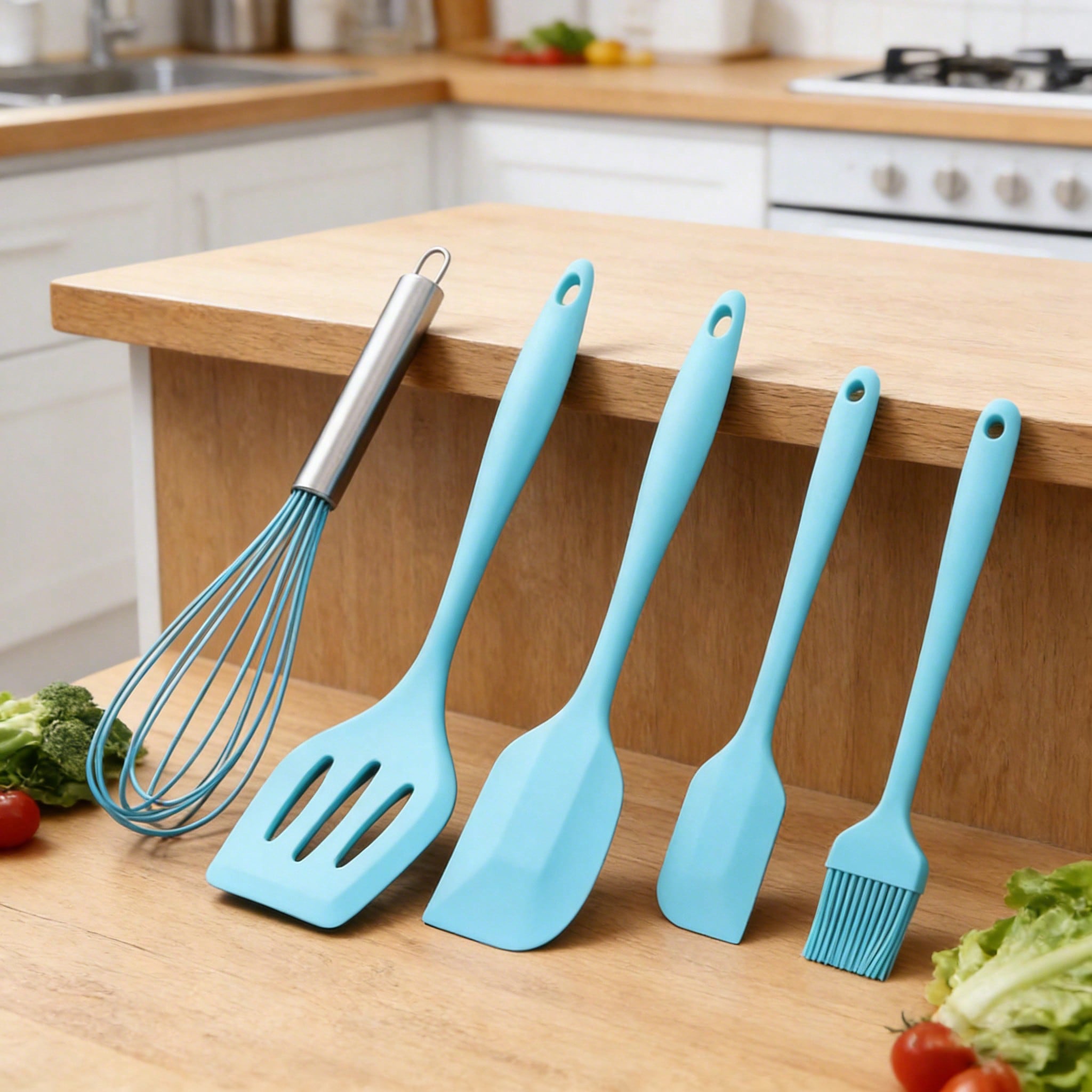 Silicone Cooking Utensils Set, - مراجعة Silicone Spatula Set وسعره