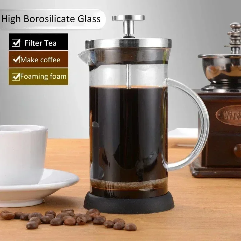 350-1000ml Stainless Steel Gla - مراجعة French Press Coffee Maker وسعره
