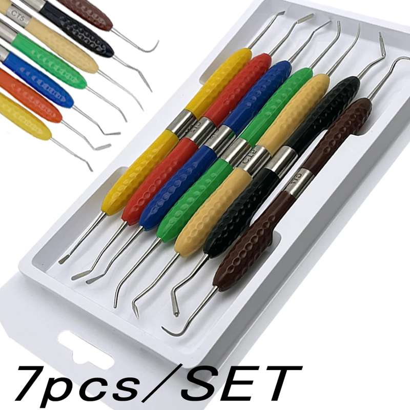 7Pcs/set Dental Resin Filler S - مراجعة Silicone Spatula Set وسعره