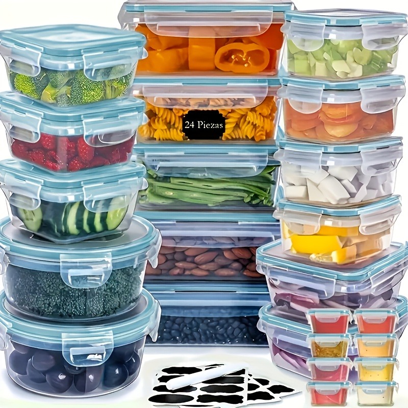 48PCS BPA-Free Food Storage Se - مراجعة Kitchen Gadgets Organizer وسعره