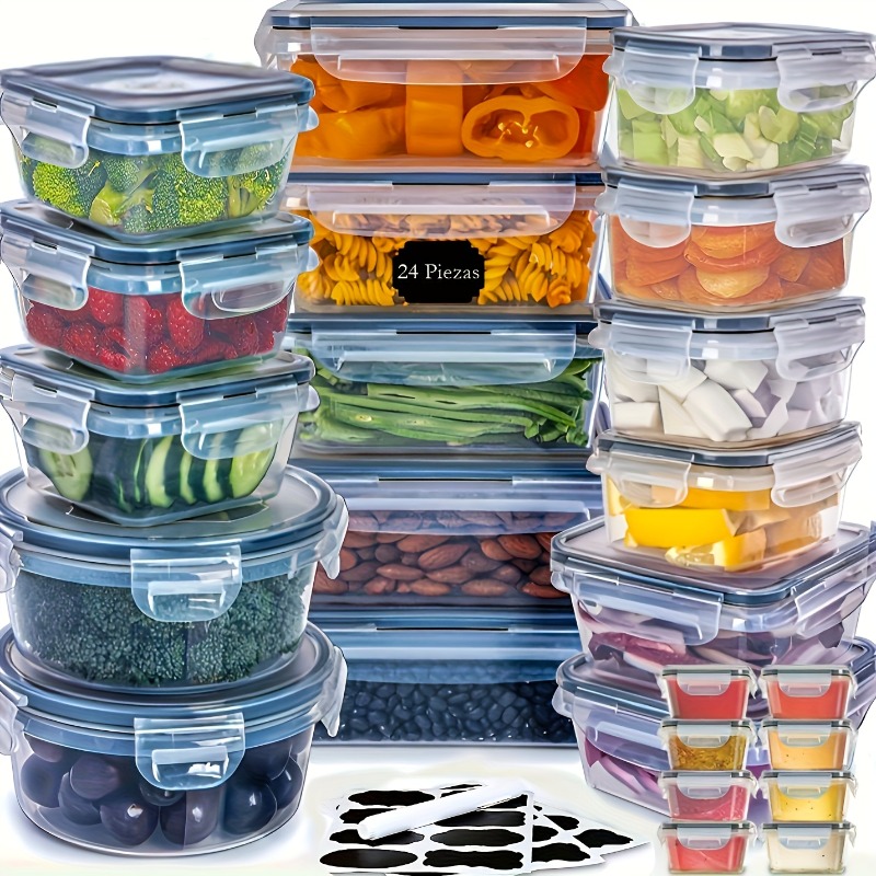 48PCS BPA-Free Food Storage Se - مراجعة Kitchen Gadgets Organizer وسعره