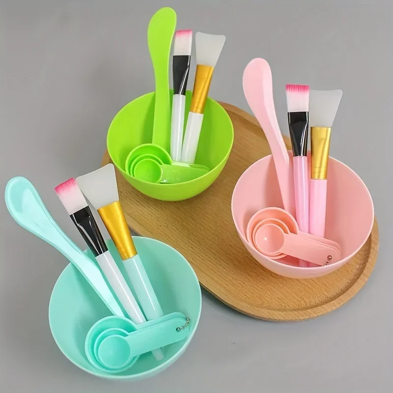 Face Mask Mixing Bowl Set, 7 I - مراجعة Silicone Spatula Set وسعره