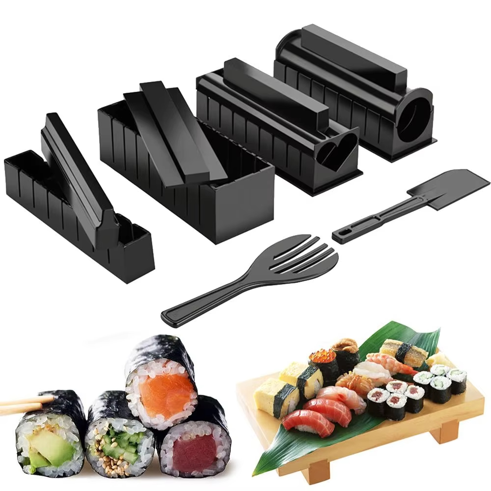 3/10pcs Set Japanese Sushi Mak - مراجعة Kitchen Gadgets Must Have وسعره