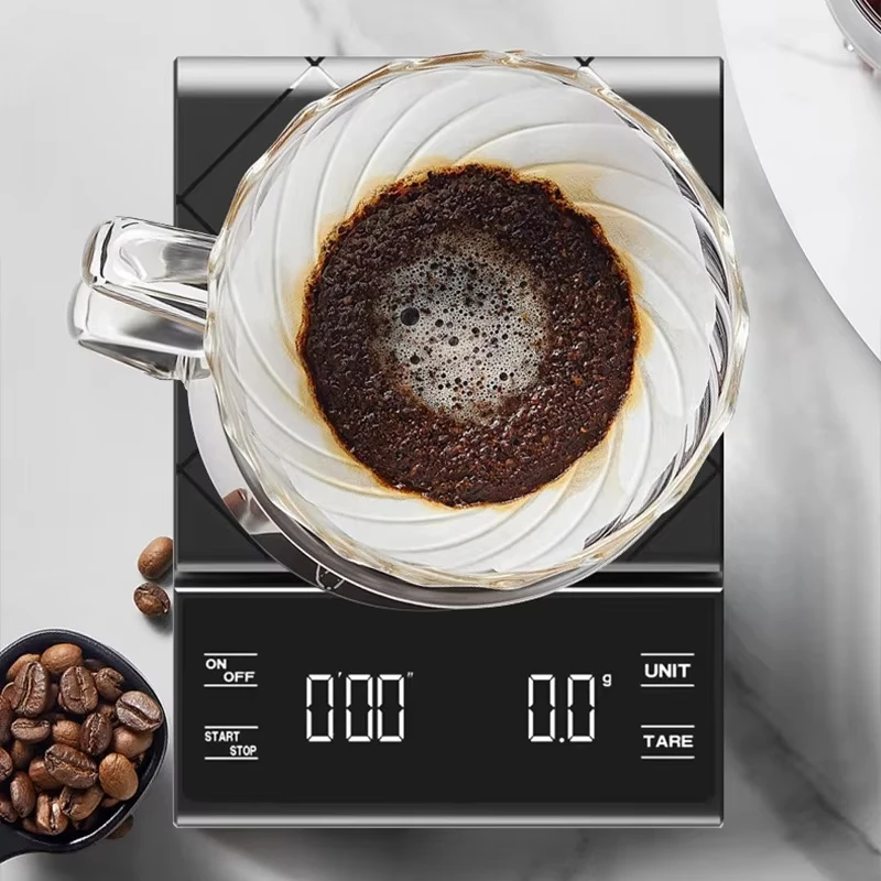 3kg/0.1g Coffee Scale With Tim - مراجعة Kitchen Timer Digital وسعره