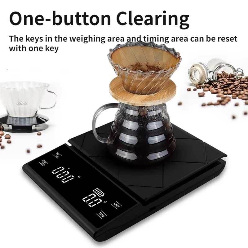 3kg/0.1g Coffee Scale With Tim - مراجعة Kitchen Timer Digital وسعره