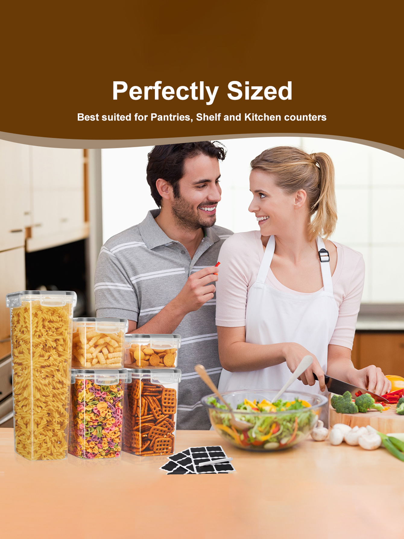 48pcs,Sealed food storage cont - مراجعة Kitchen Gadgets Organizer وسعره