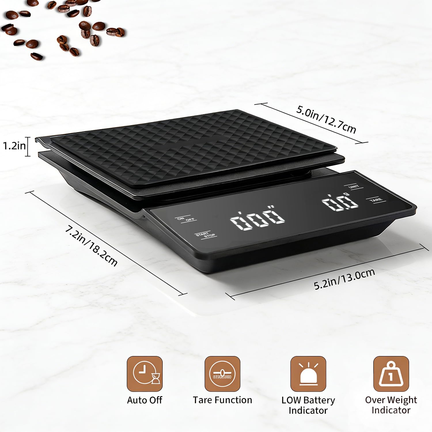 High Precision Coffee Scale, 3 - مراجعة Kitchen Timer Digital وسعره