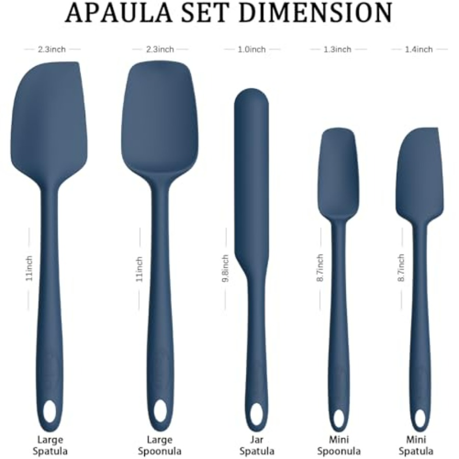 Silicone Spatula Set of 5, Hig - مراجعة Silicone Spatula Set وسعره